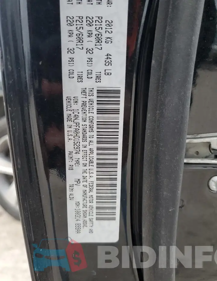 1C4NJPFA0HD152974 Photo# 13