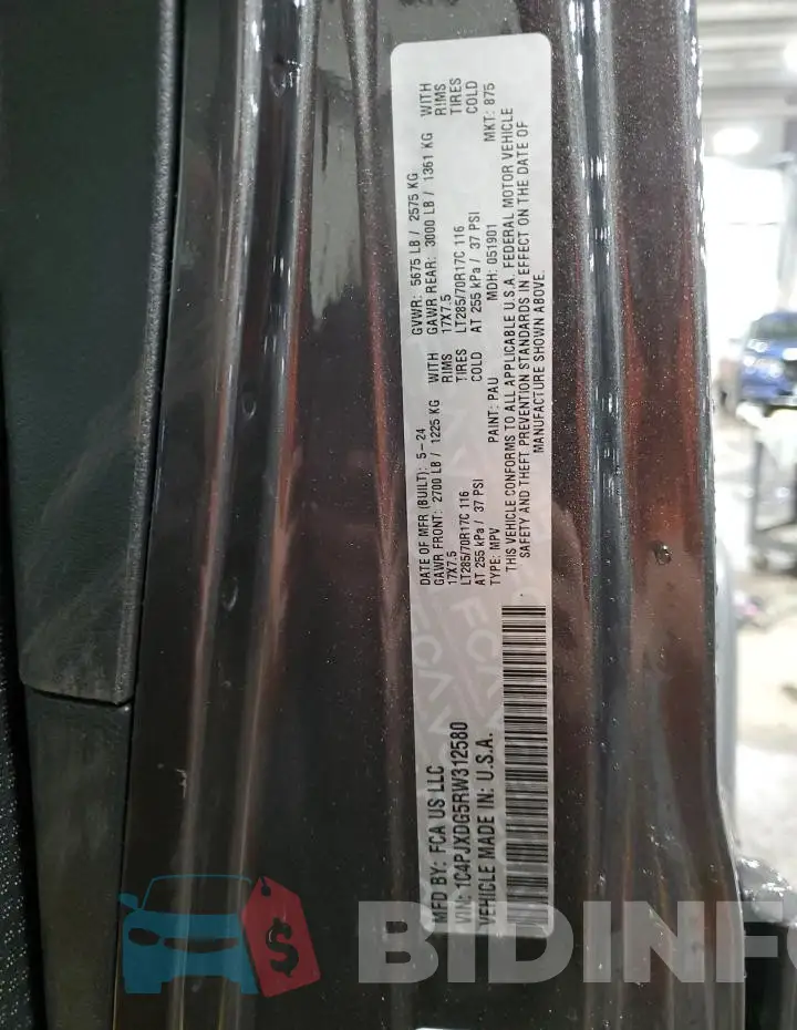 1C4PJXDG5RW312580 Photo# 13