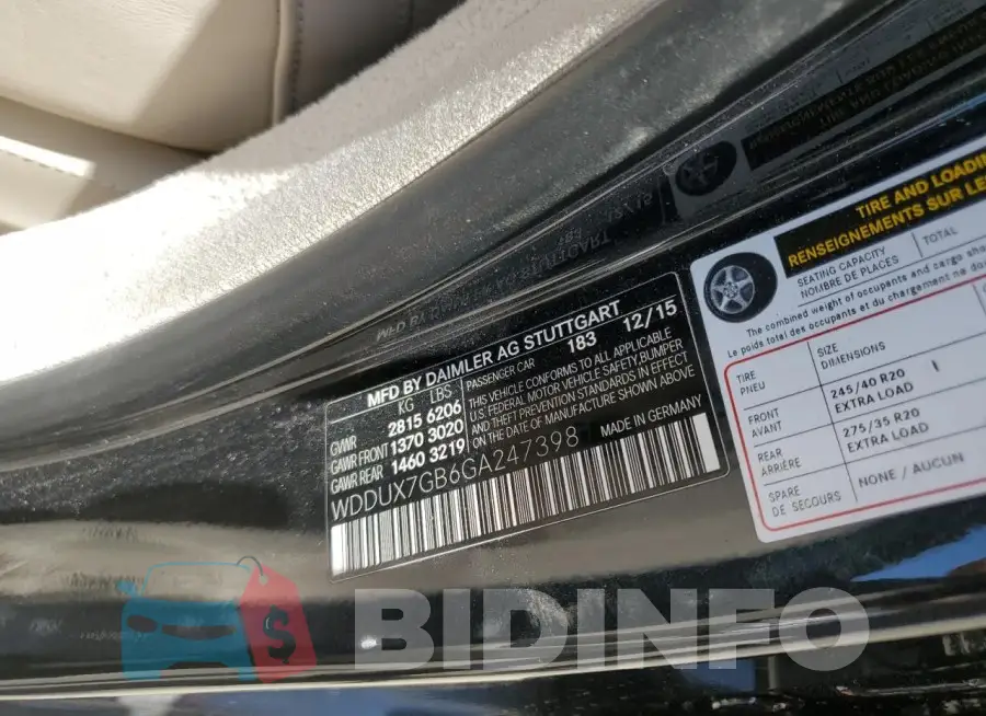 WDDUX7GB6GA247398 Photo# 12
