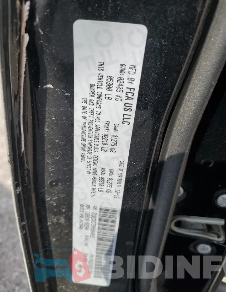 2C3CDXCT2HH544012 Photo# 12