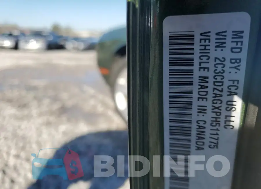 2C3CDZAGXPH511775 Photo# 12