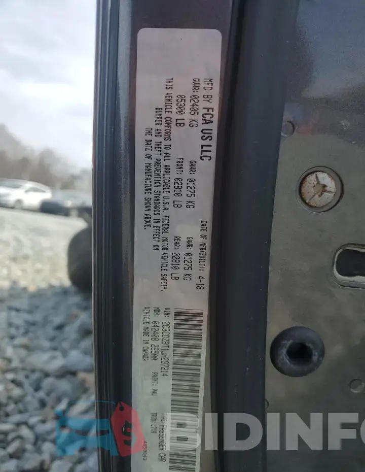 2C3CDZBT1JH297214 Photo# 12
