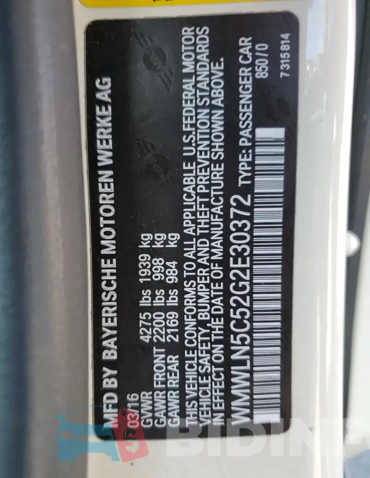 WMWLN5C52G2E30372 Photo# 12