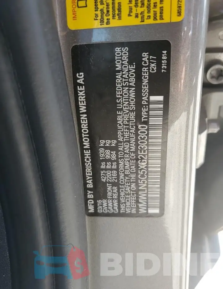 WMWLN5C5XG2E30300 Photo# 12