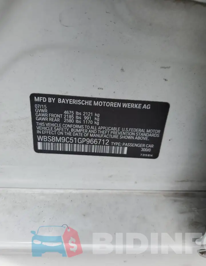 WBS8M9C51GP966712 Photo# 12