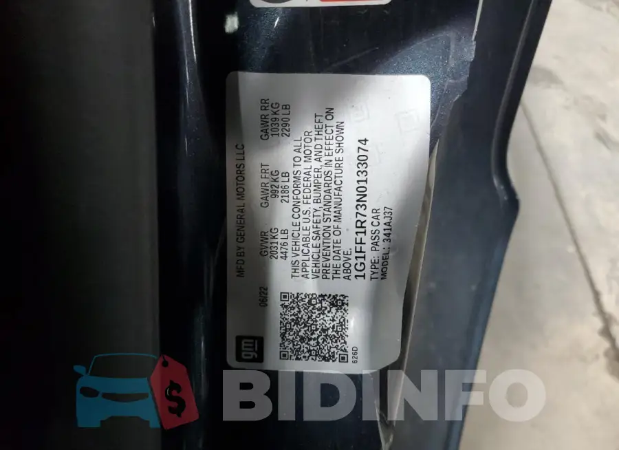 1G1FF1R73N0133074 Photo# 12