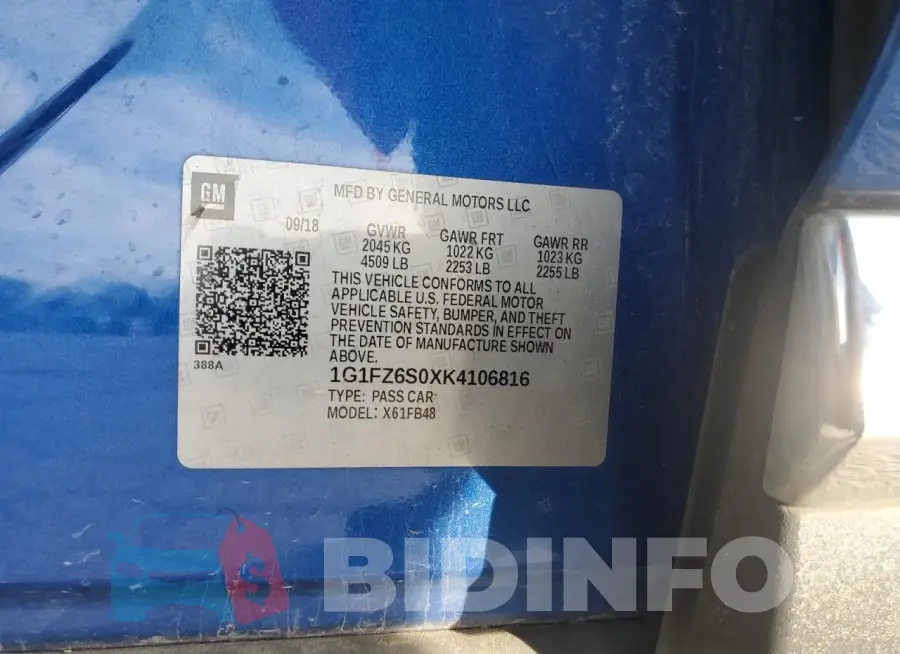 1G1FZ6S0XK4106816 Photo# 13