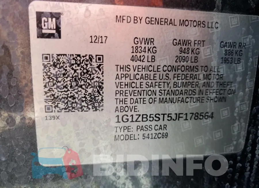 1G1ZB5ST5JF178564 Photo# 12