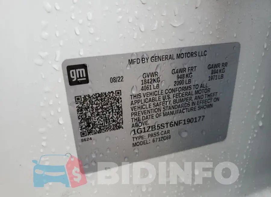 1G1ZB5ST6NF190177 Photo# 12