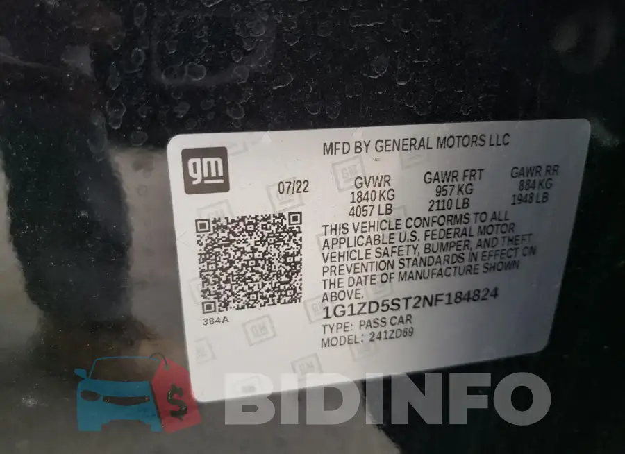 1G1ZD5ST2NF184824 Photo# 12
