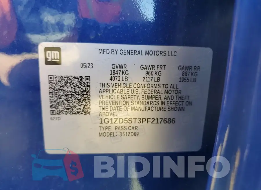 1G1ZD5ST3PF217686 Photo# 12