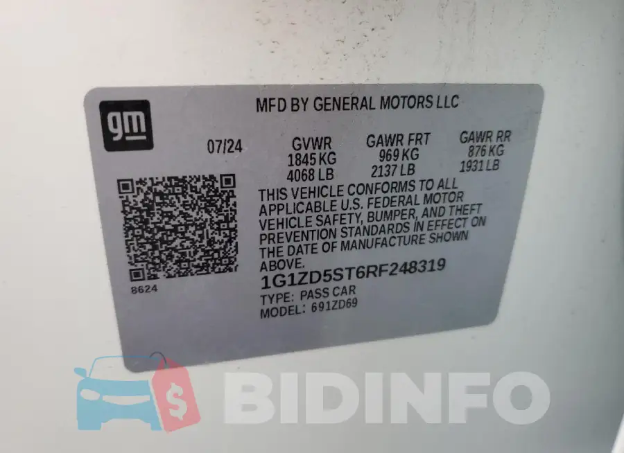 1G1ZD5ST6RF248319 Photo# 12