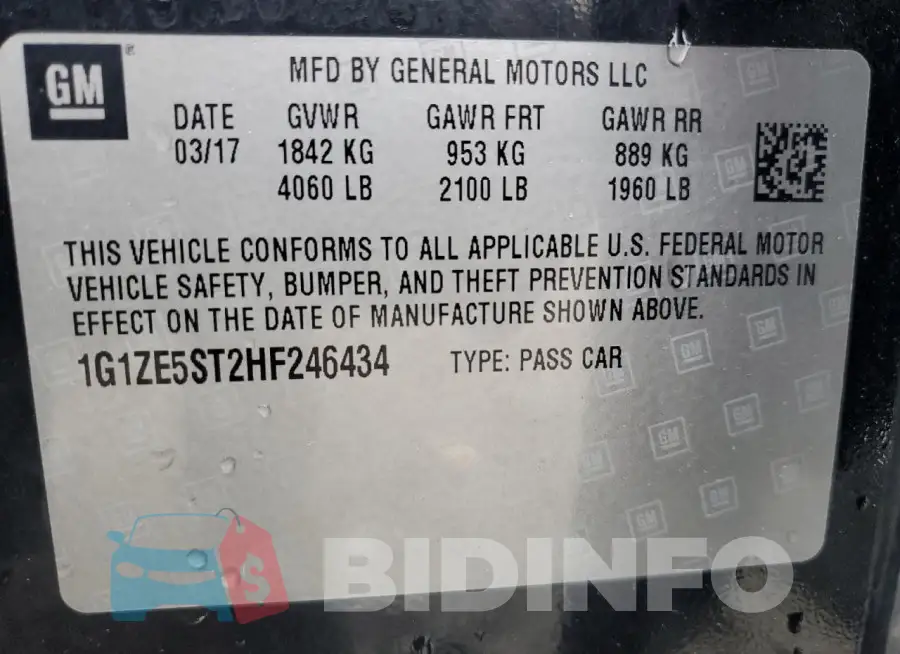 1G1ZE5ST2HF246434 Photo# 12