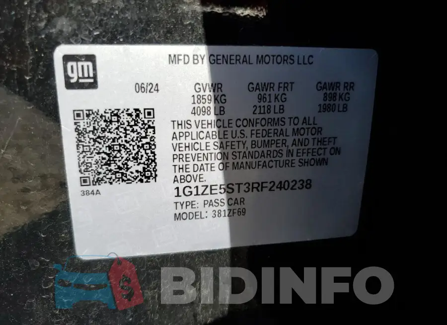1G1ZE5ST3RF240238 Photo# 12