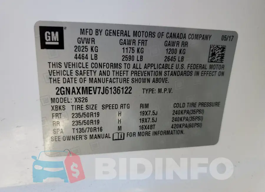 2GNAXMEV7J6136122 Photo# 12