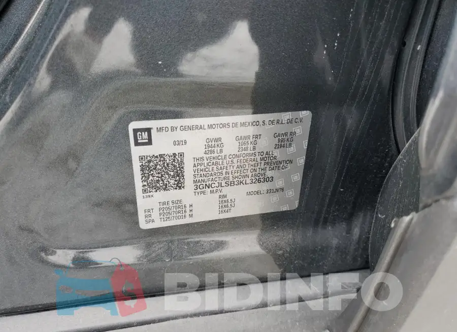 3GNCJLSB3KL326303 Photo# 13