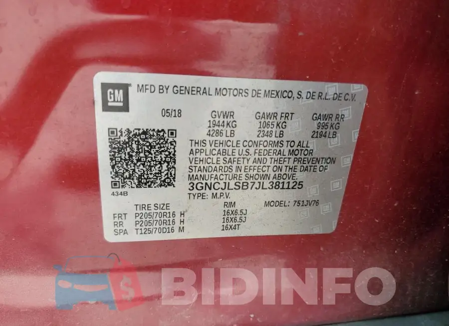 3GNCJLSB7JL381125 Photo# 13