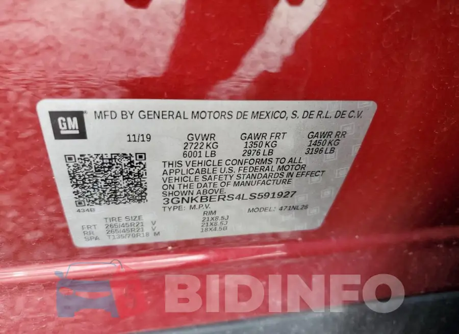 3GNKBERS4LS591927 Photo# 13