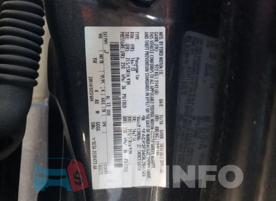 1FADP3F24GL396729 Photo# 12