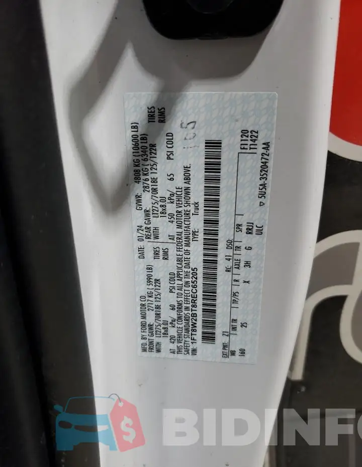 1FT8W2BT8REC65205 Photo# 13
