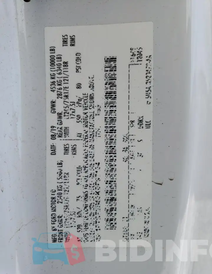 1FTBF2B63KEF97154 Photo# 12