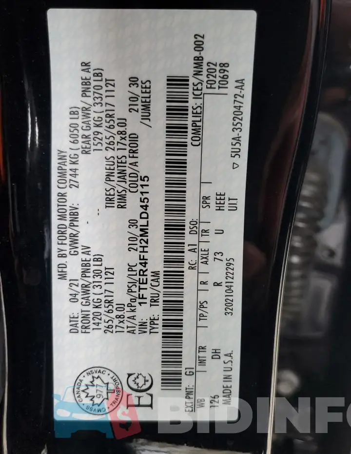 1FTER4FH2MLD45115 Photo# 12