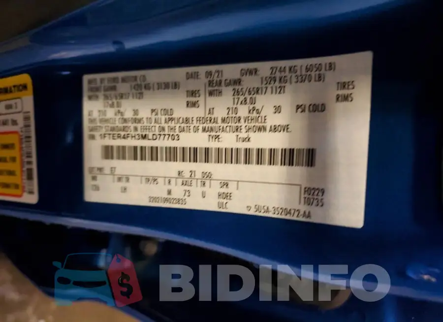 1FTER4FH3MLD77703 Photo# 13
