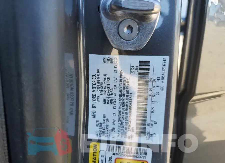 3FMCR9C60MRA33721 Photo# 14