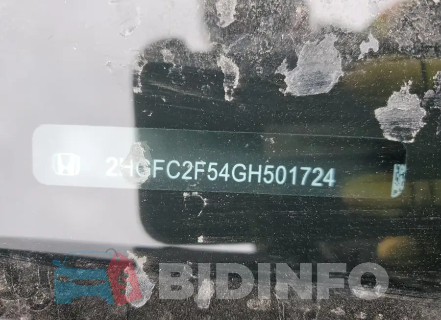 2HGFC2F54GH501724 Photo# 12