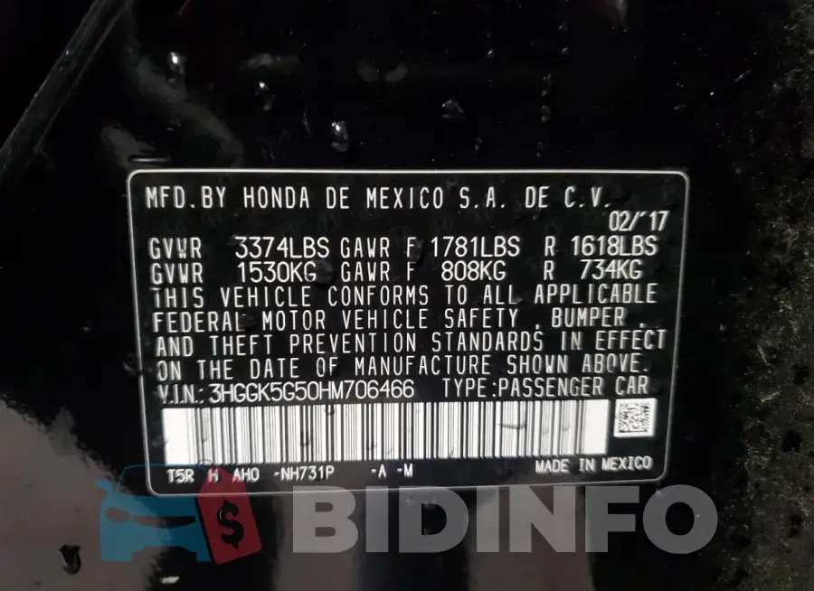 3HGGK5G50HM706466 Photo# 13