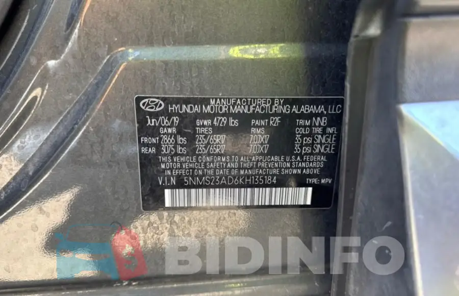 5NMS23AD6KH135184 Photo# 10
