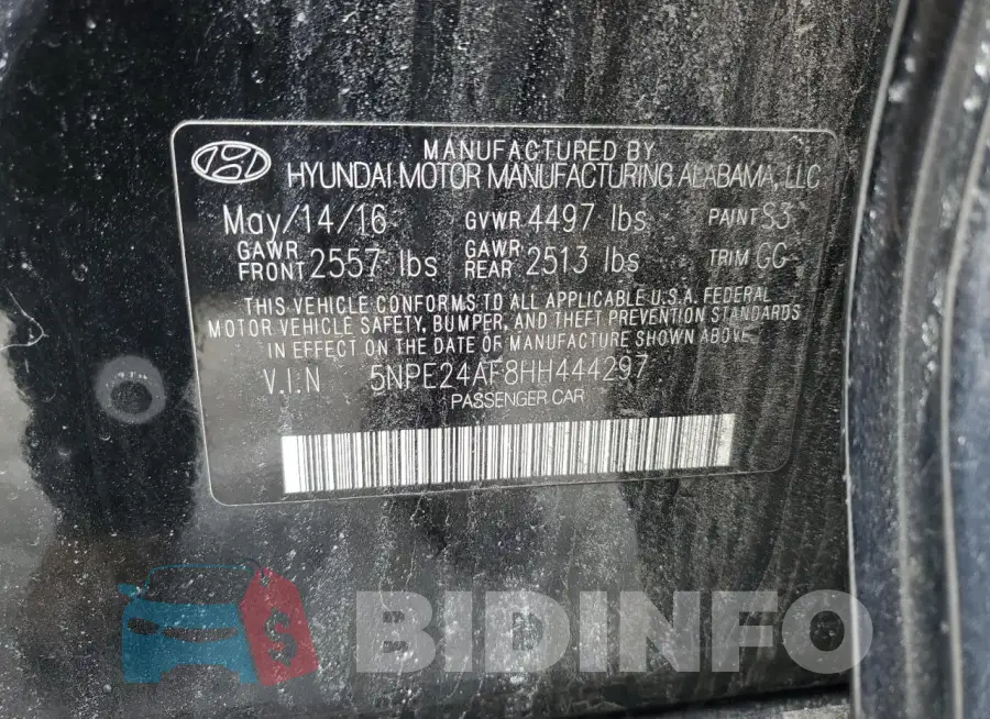 5NPE24AF8HH444297 Photo# 13