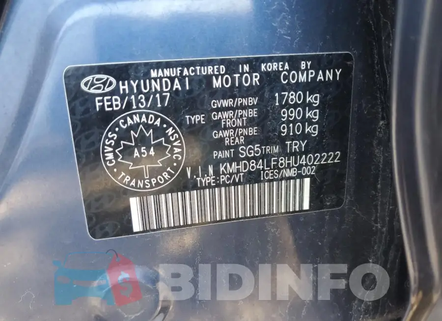 KMHD84LF8HU402222 Photo# 12
