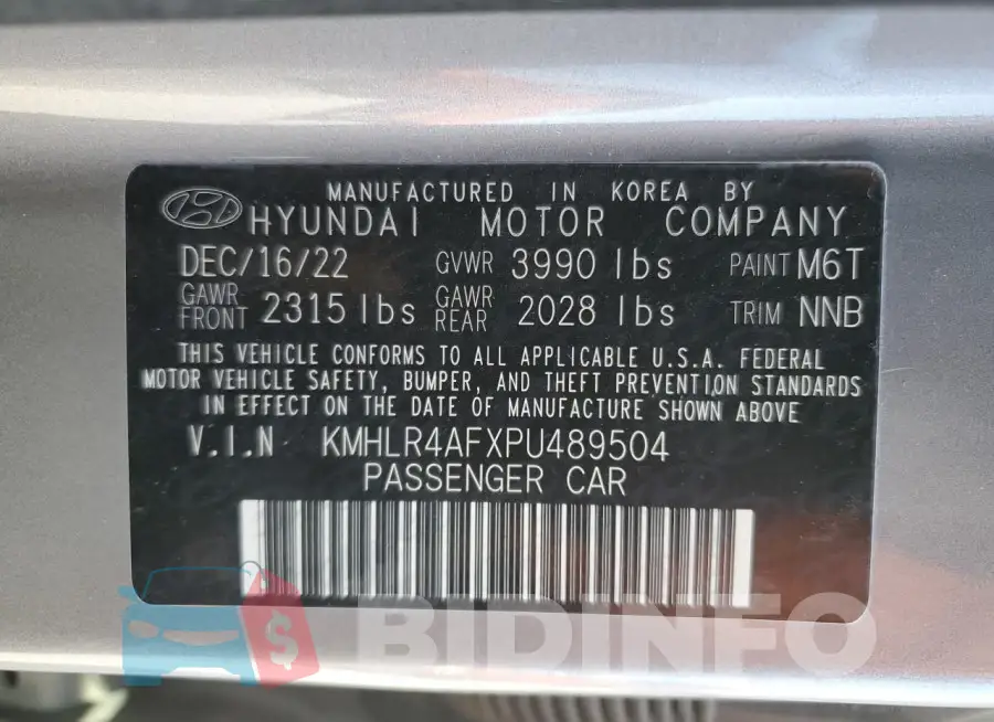 KMHLR4AFXPU489504 Photo# 12