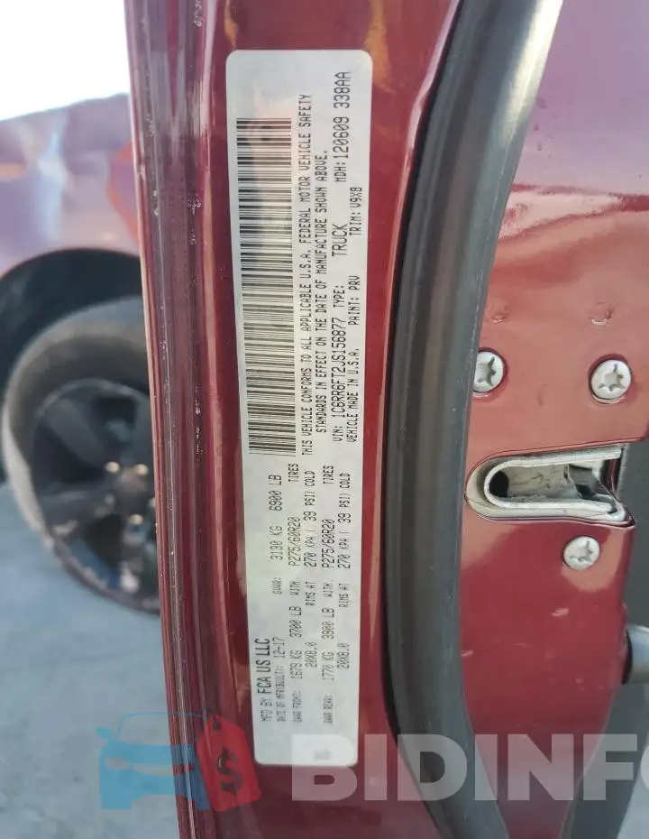 1C6RR6FT2JS156877 Photo# 12