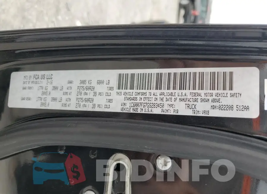 1C6RR7FG7GS283450 Photo# 12