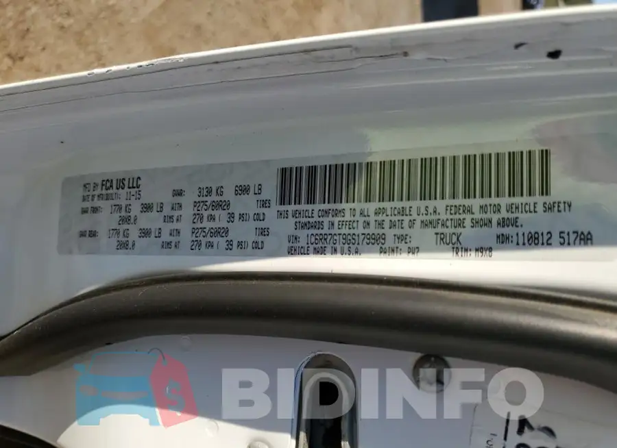1C6RR7GT9GS179909 Photo# 12