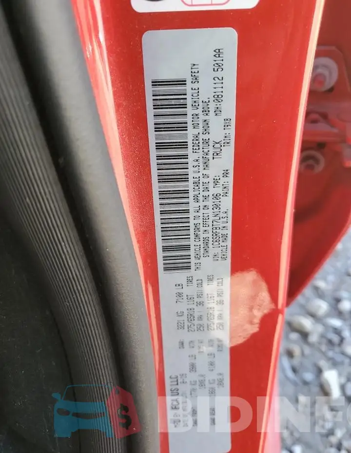 1C6SRFBT7LN130106 Photo# 12