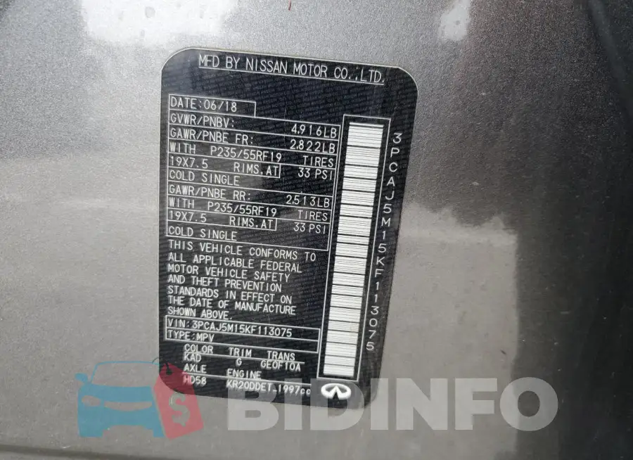 3PCAJ5M15KF113075 Photo# 13