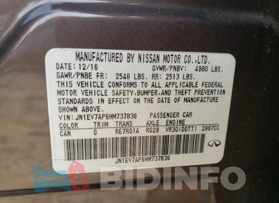 JN1EV7AP6HM737836 Photo# 13