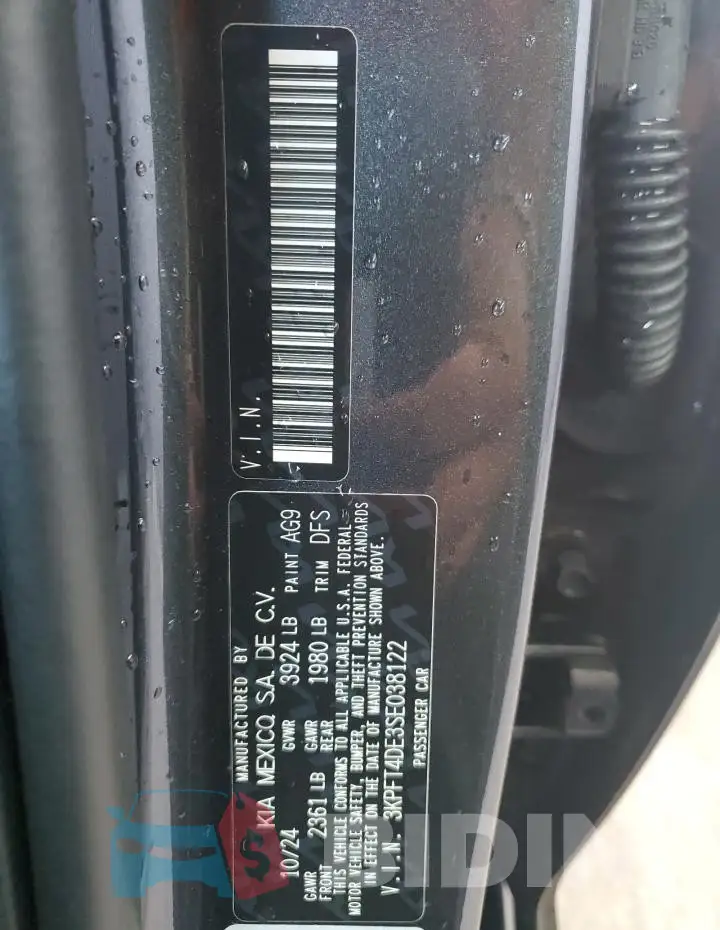 3KPFT4DE3SE038122 Photo# 12