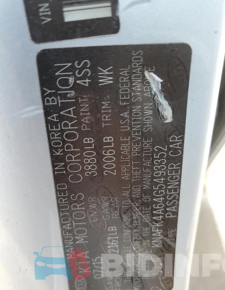 KNAFK4A64G5493352 Photo# 12