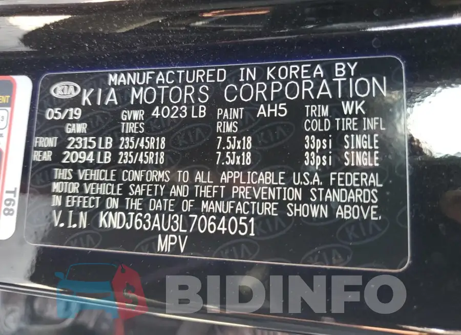 KNDJ63AU3L7064051 Photo# 12