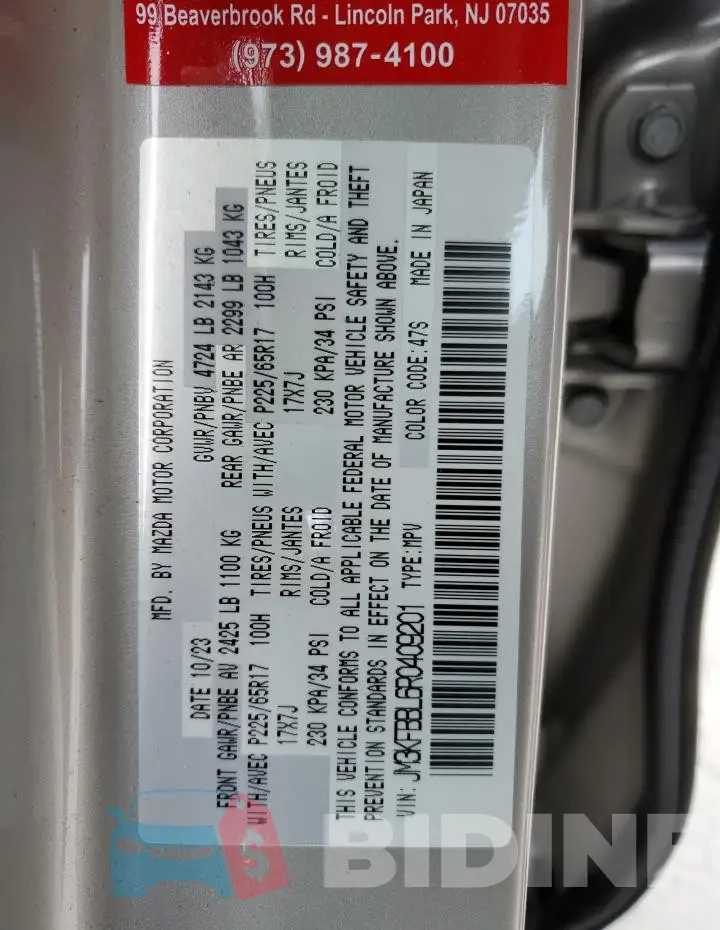 JM3KFBBL6R0409201 Photo# 13