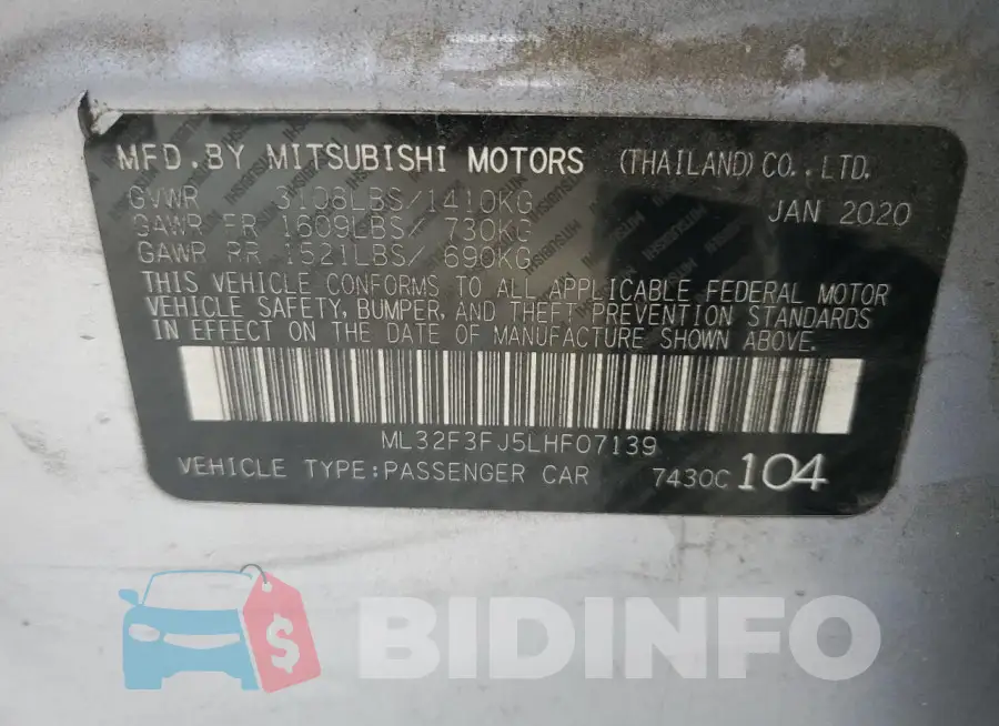 ML32F3FJ5LHF07139 Photo# 12