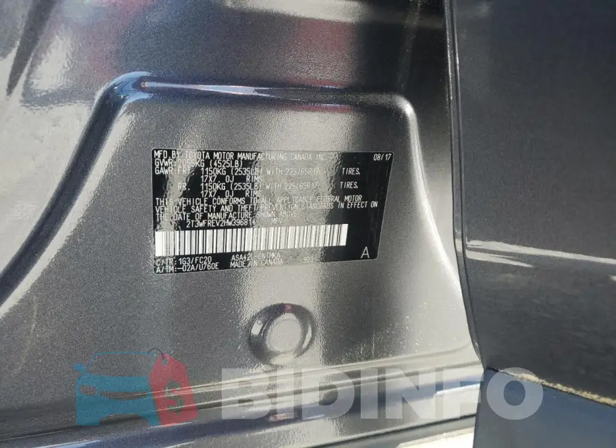 2T3WFREV2HW396814 Photo# 13