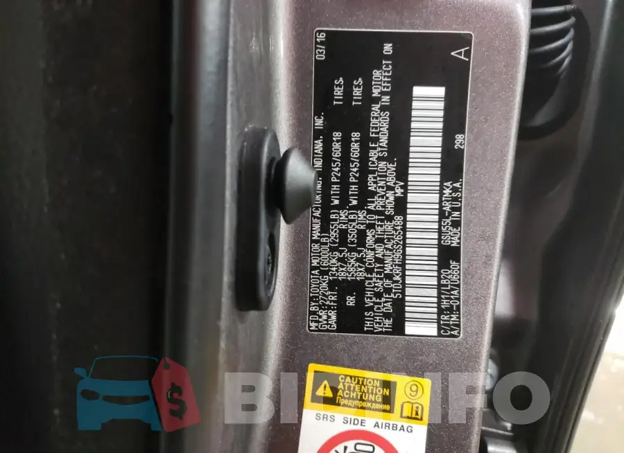 5TDJKRFH9GS265488 Photo# 13