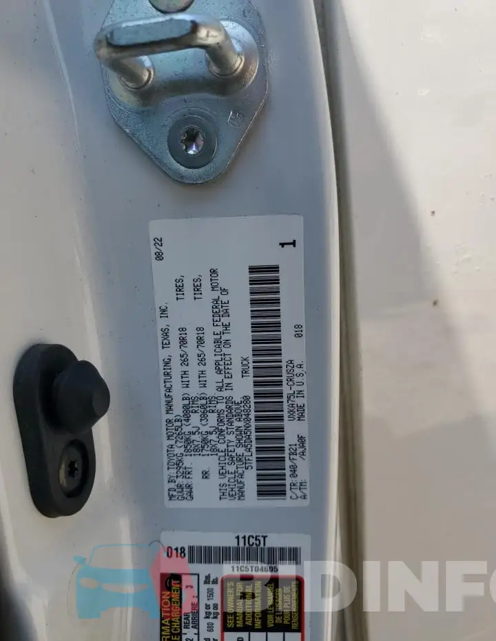 5TFLA5DA5NX048280 Photo# 12