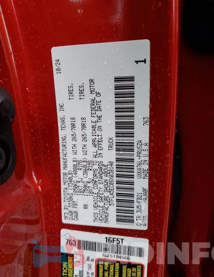 5TFLA5EC0SX038140 Photo# 12