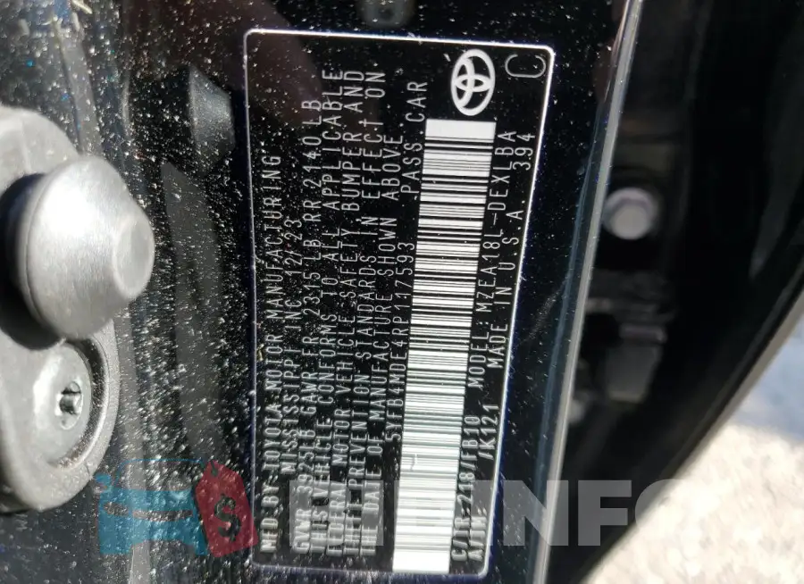 5YFB4MDE4RP117593 Photo# 12